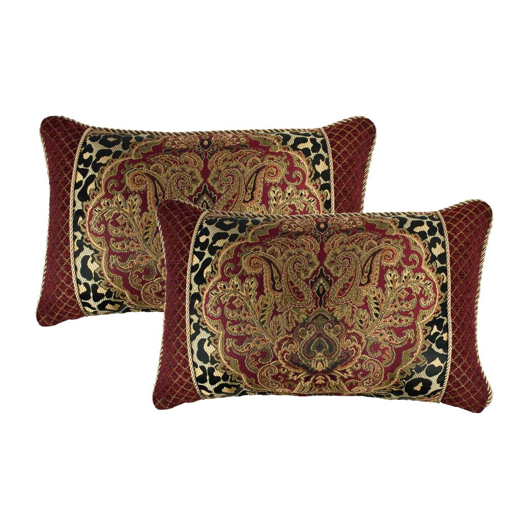 Sherry Kline Tangiers Boudoir Cord Decorative Pillow (Set of 2)