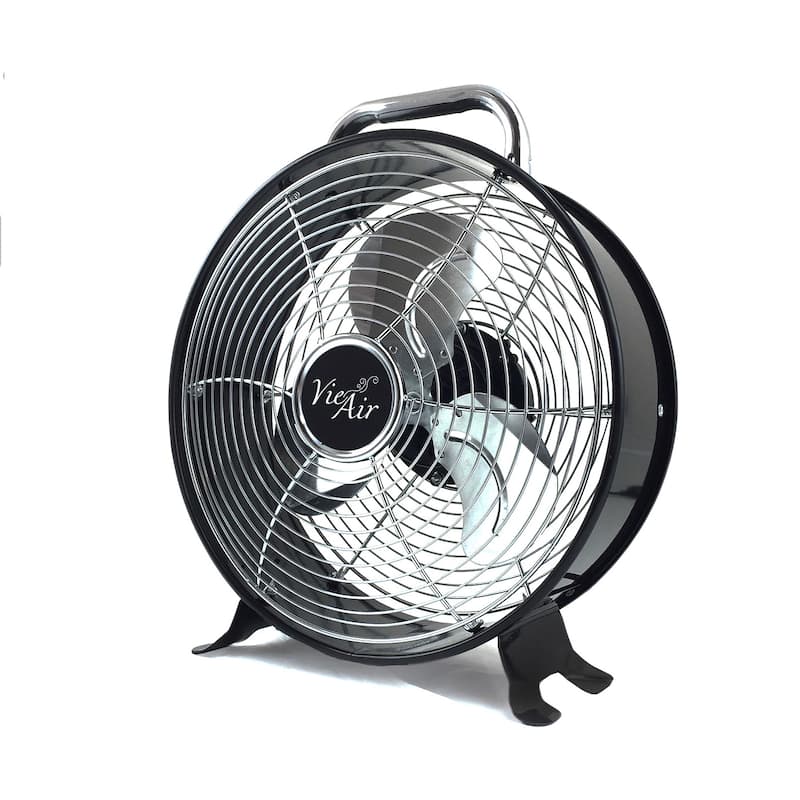 Vie Air Metal 12-inch High-velocity Dual-speed Retro Drum Fan