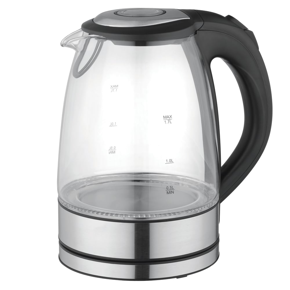 Glass Tea Kettle 1.6L 1500W Retro Tea Heater & Hot Water Boiler