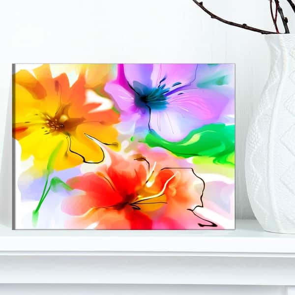 ABSTRACT FLAKES FLOWER CANVAS MODERN VIEW WALL ART PICTURE LARGE AZ554 MATAGA