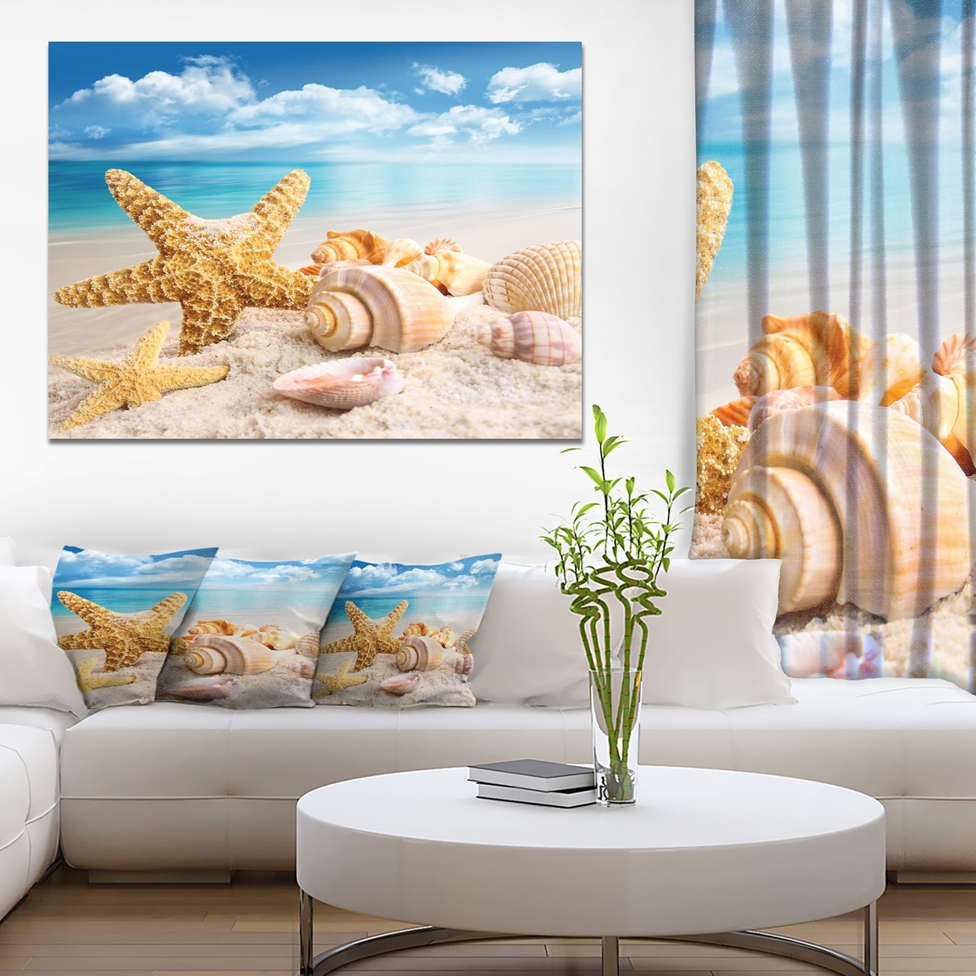 STARFISH SEA SHELLS BEACH MARITIME PHOTO ART PRINT POSTER PICTURE BMP992B