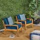 Grenada Outdoor Wood Club Chair (Set of 2) by Christopher Knight Home