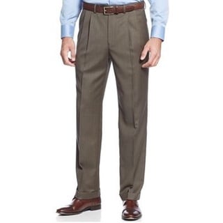 ralph lauren men's double pleated wool dress pants