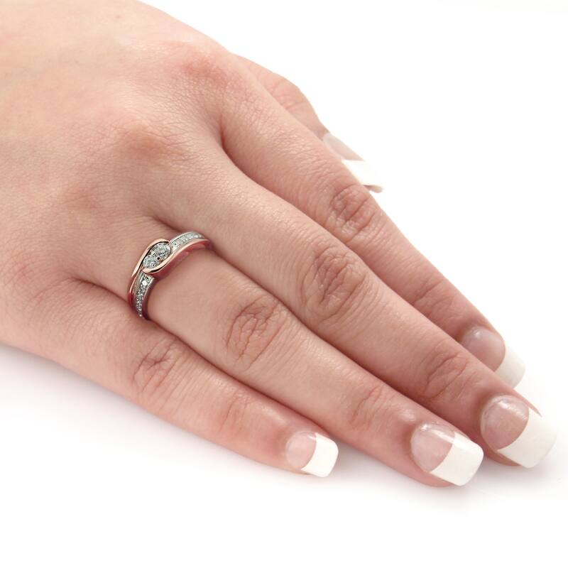 Auriya 1/2ctw Round 2-Stone Diamond Engagement Ring 14k Two-Tone Gold