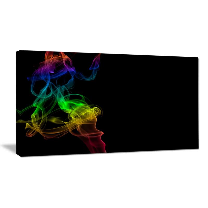 Designart Colorful Abstract Smoke Waves Large Abstract Canvas Wall designart-colorful-abstract-smoke-waves-large-abstract-canvas-wall