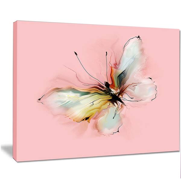 Shop Designart Colorful Butterfly Drawing Extra Large Floral