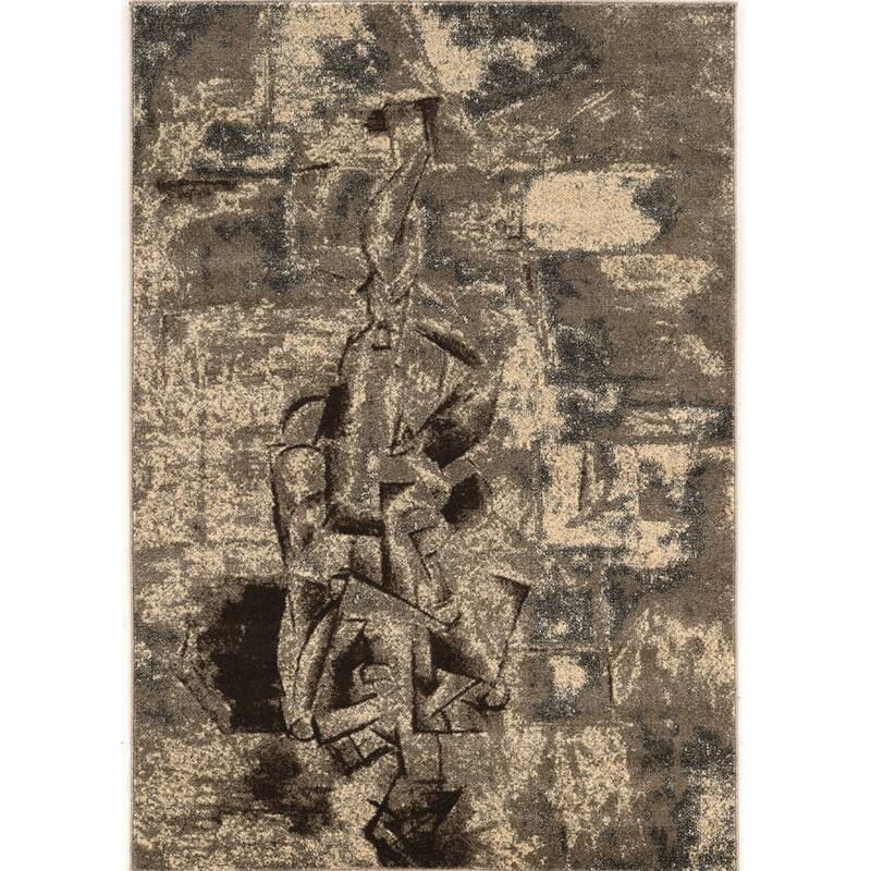Masters Mosaic Washed Rug - 8' x 10'3" - Grey/Taupe