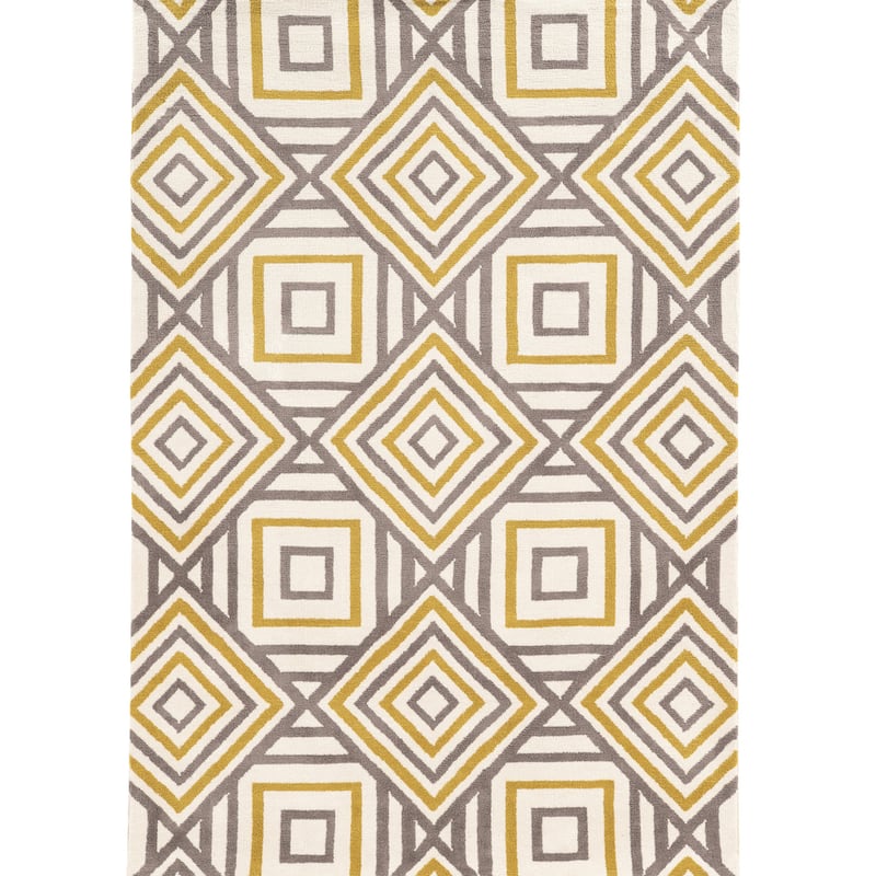 Tufted Geo Multi Rug Collection - 8' x 10' - Ivory