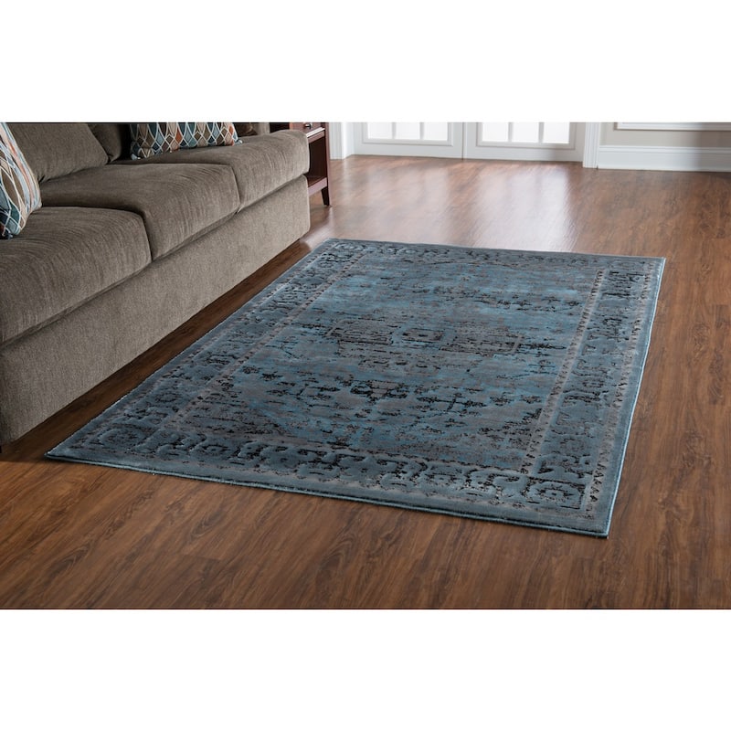 Linon Platinum Collection Isphanan Persian Modified Polyester Area Rug