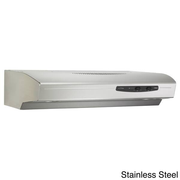 Broan QS142 Allure Series 220 CFM Stainless Steel Under 42inch