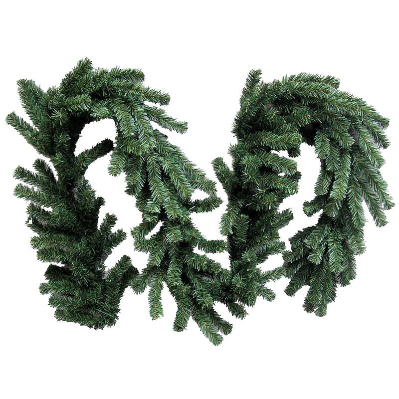GXW9813-NATURAL 9 Ft x 14" 180 Tips PVC Canadian Pine Garland Holiday Winter Christmas Décor