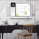 preview thumbnail 1 of 2, 'Monogram' Dry Erase Monthly Calendar on ArtPlexi (16" x 20")