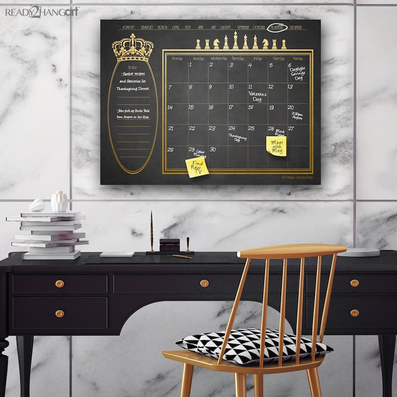 'Regal' Dry Erase Monthly Calendar on ArtPlexi