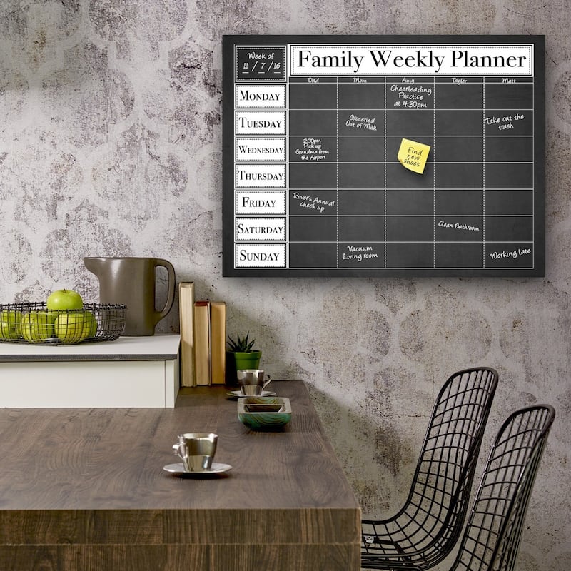 Dry Erase 'Family Weekly' Calendar on ArtPlexi