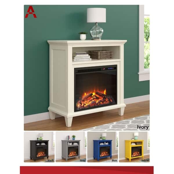 Shop Ameriwood Home Ellington Electric Fireplace Accent Table 32