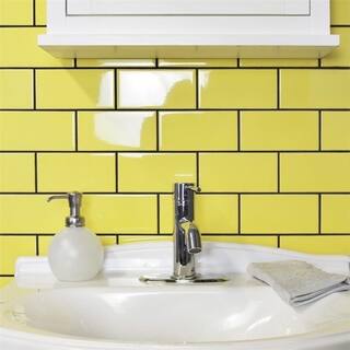 Yellow Ceramic Tile For Less Somertile 3x6 Inch Malda Subway Glossy Canary Yellow Ceramic Wall Tile 136 Tiles