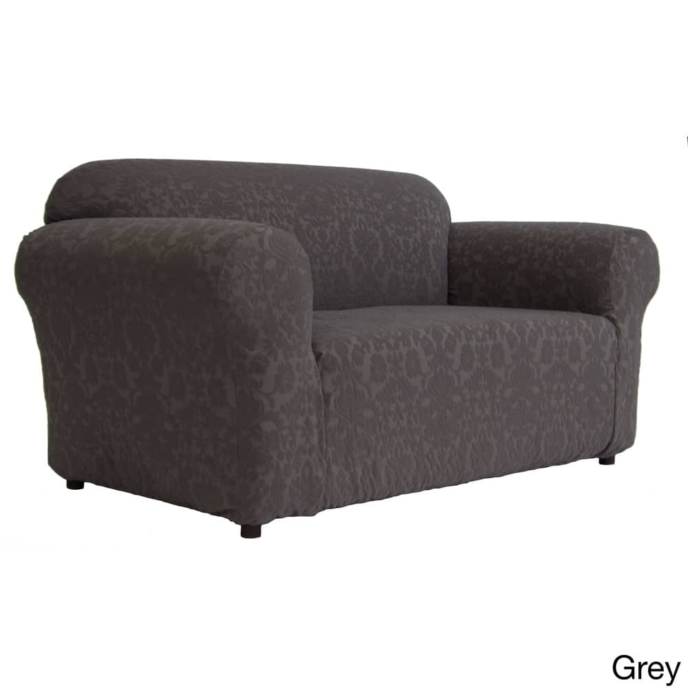 Classic Slipcovers Floral Jacquard 1-piece Stretch Loveseat Slipcover