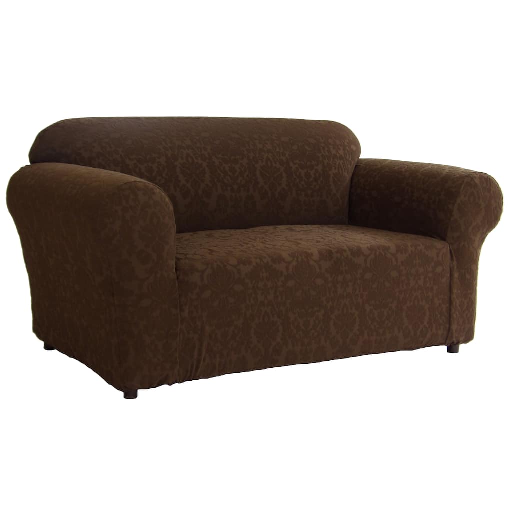 Classic Slipcovers Floral Jacquard 1-piece Stretch Loveseat Slipcover