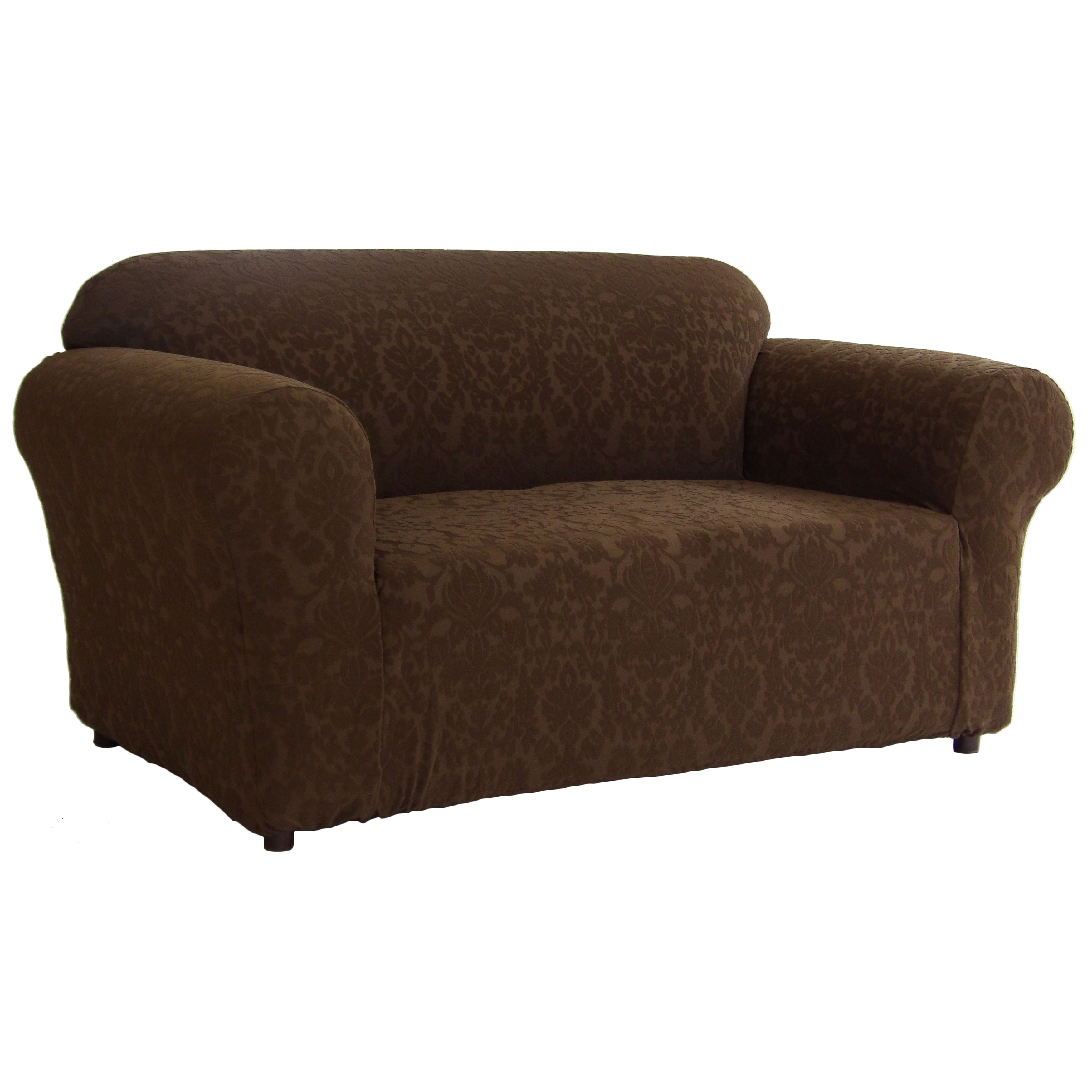 Classic Slipcovers Floral Jacquard 1-piece Stretch Loveseat Slipcover