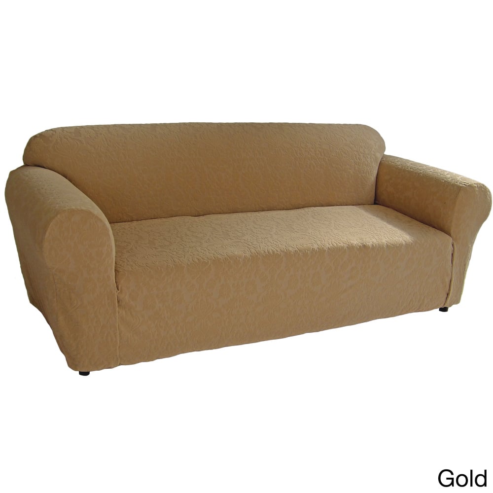 Classic Slipcovers Floral Jacquard One-piece Stretch Sofa Slipcover