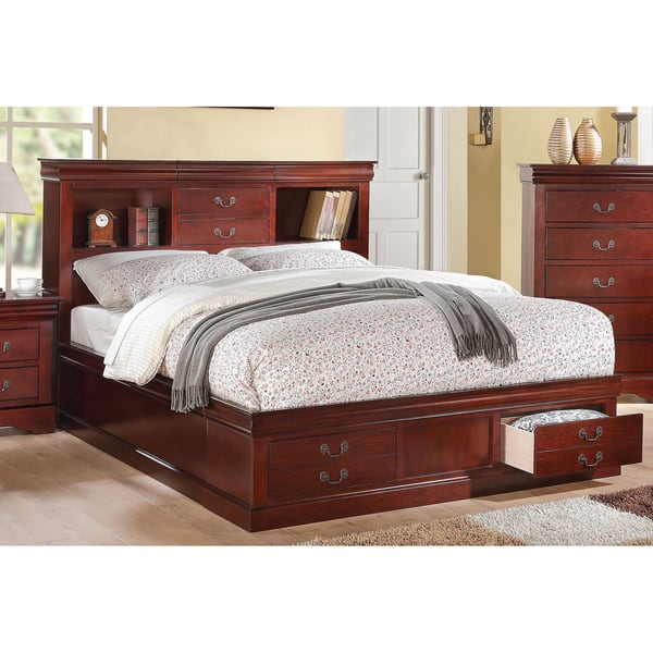 ACME Furniture Louis Philippe Twin Bed, Cherry