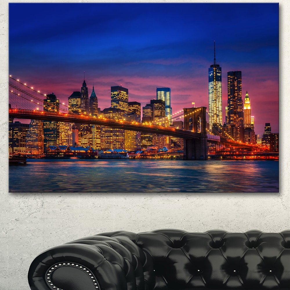 large cityscape wall art