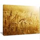 preview thumbnail 2 of 3, Designart 'Golden Wheat Field ' Landscape Wall Art Print Canvas - Gold