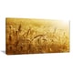 preview thumbnail 3 of 6, Designart "Golden Wheat Field " Landscape Wall Art Print Canvas - Gold
