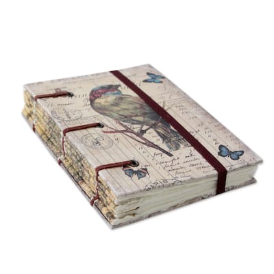 NOVICA Life's a Journey Handmade Journal (India)