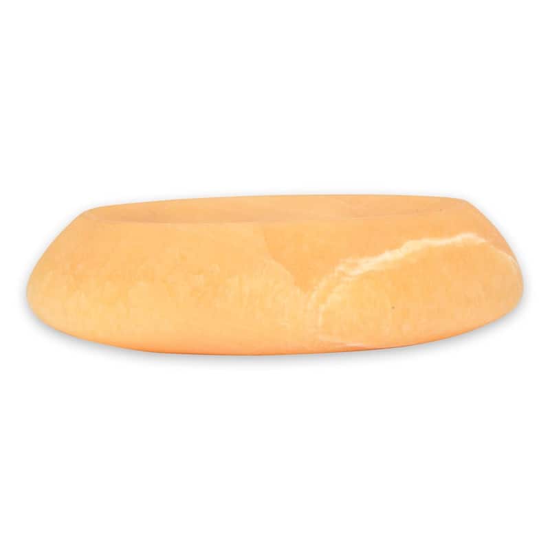 NOVICA Handmade Onyx Bubble Onyx Soap Dish (Mexico) - Yellow