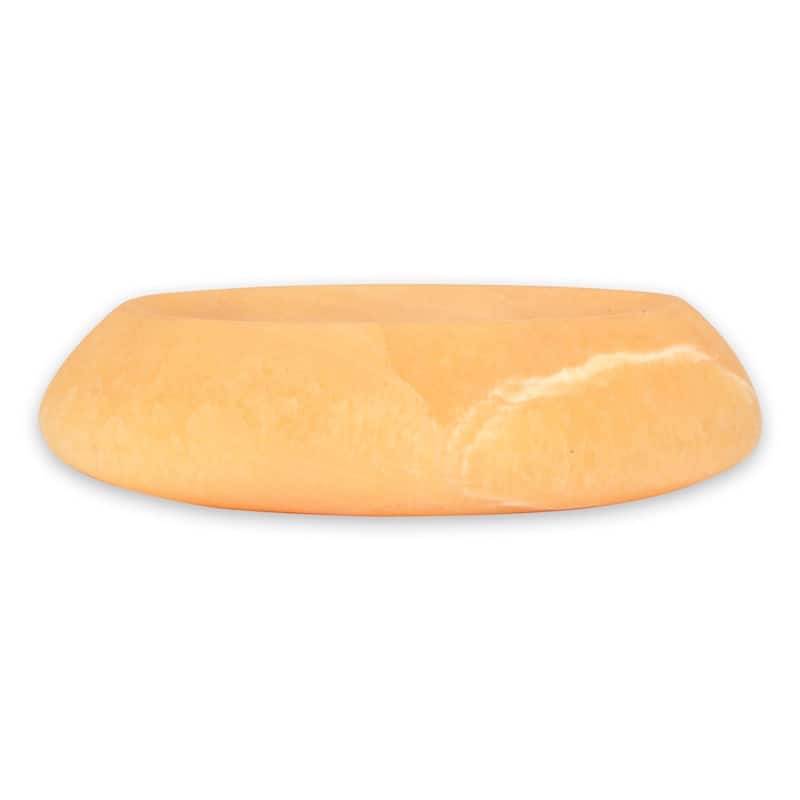 NOVICA Handmade Onyx Bubble Onyx Soap Dish (Mexico) - Yellow