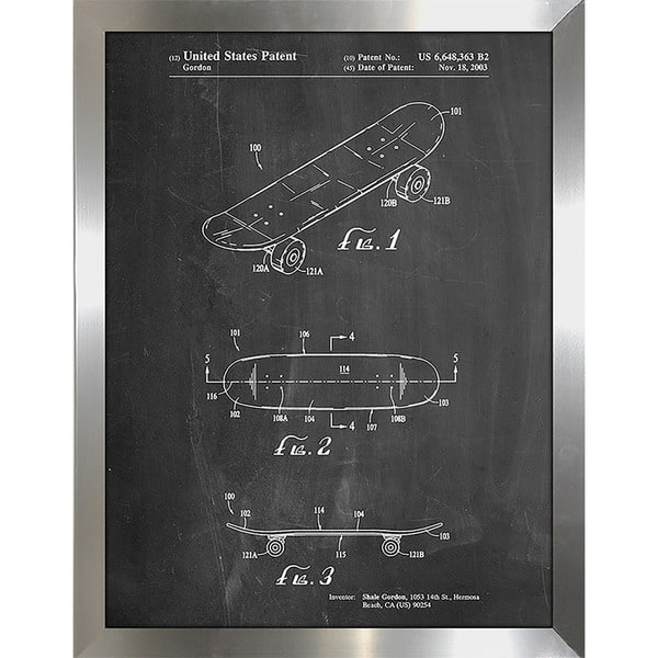 Cole Borders 'Skateboard 2001' Framed Plexiglass Wall Art Bed Bath