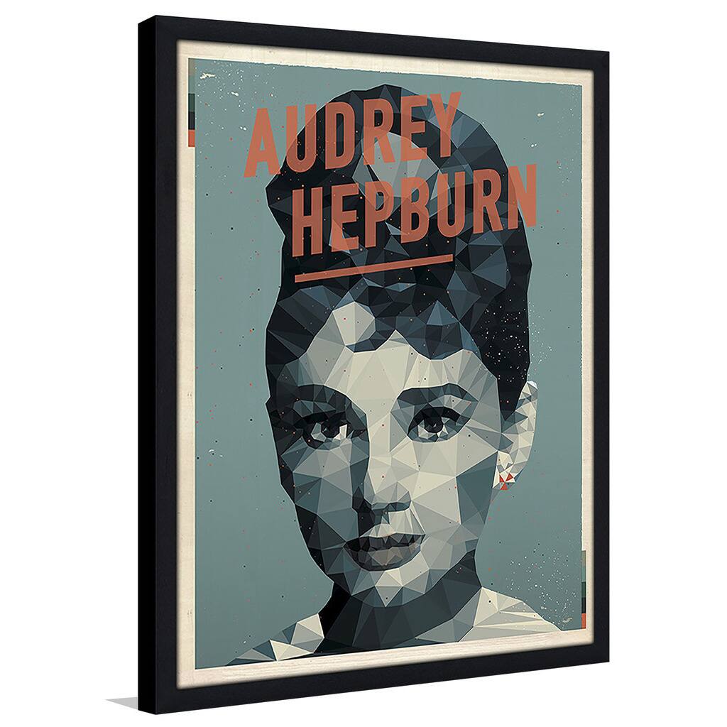 American Flat 'Audrey Hepburn' Framed Plexiglass Wall Art Bed Bath