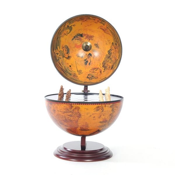 13 Inch Red Globe Chess Holder Overstock 13181313