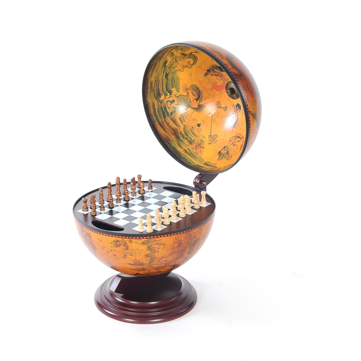 13 Inch Red Globe Chess Holder Overstock 13181313