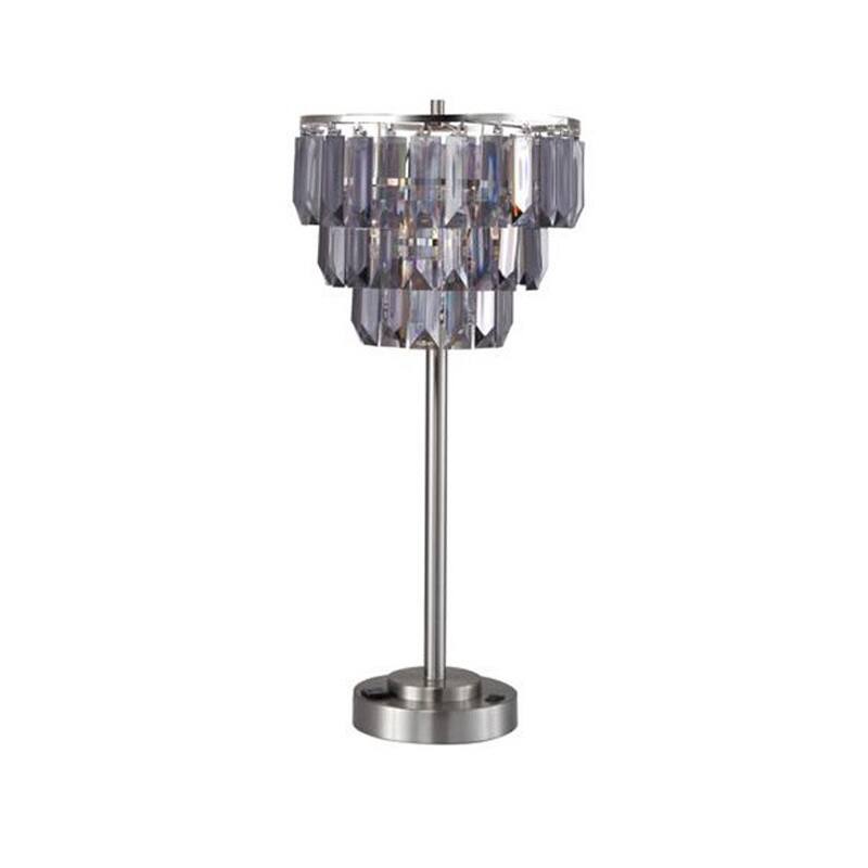 QMax Decorative Designer Faux Crystal Floor Lamp