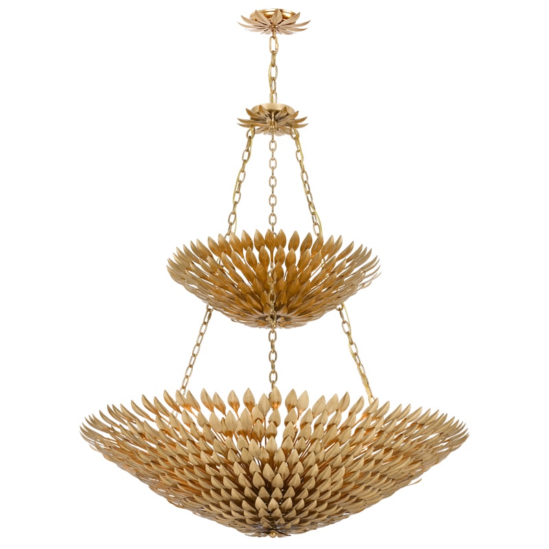Crystorama Broche Collection 18-light Antique Gold Chandelier - Chandeliers For Bedrooms by Overstock.com