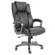 Essentials by OFM Heated Shiatsu Massage Leather Executive Office Chair, Black