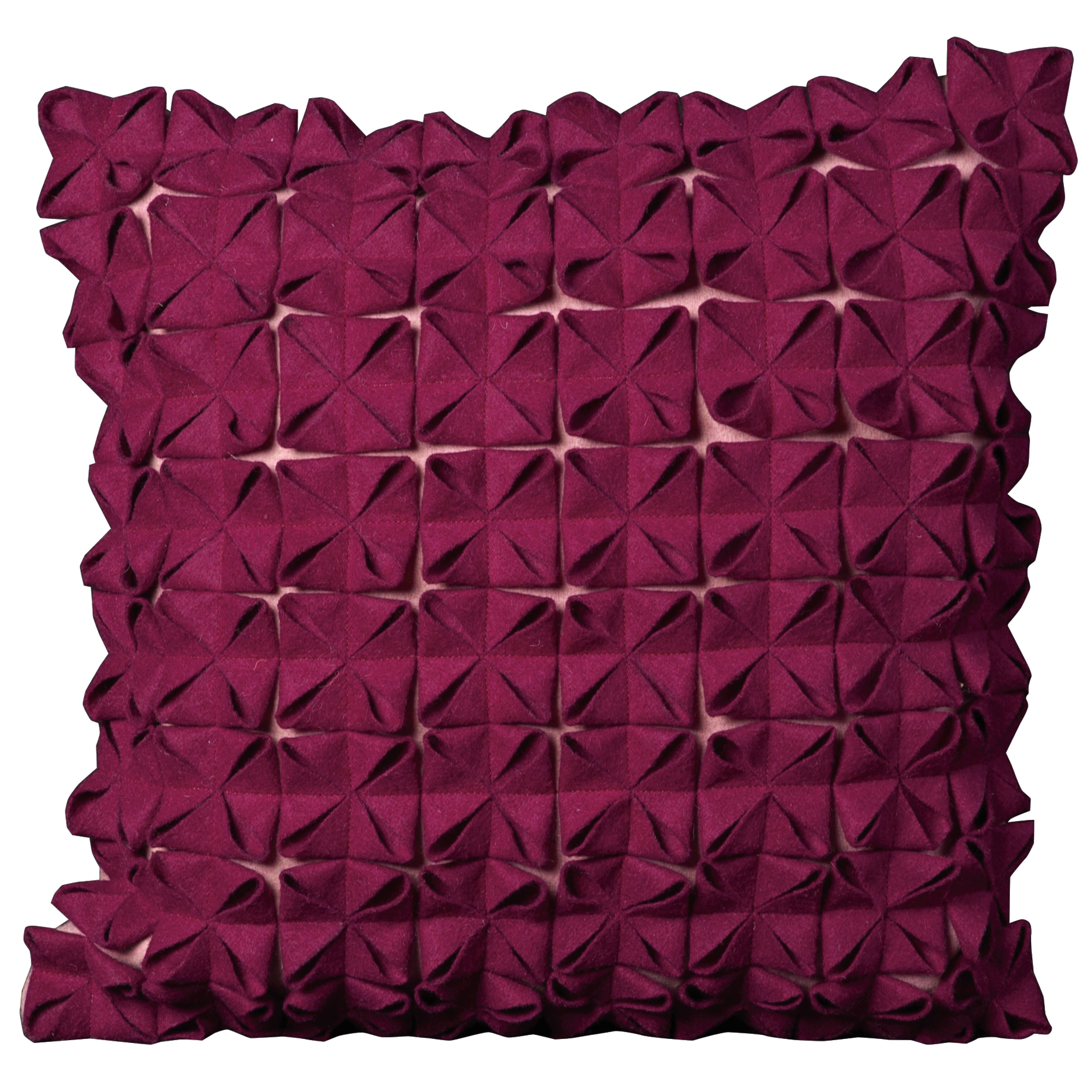 Shop Mina Victory Felt Square Pockets Rani Throw Pillow 16 Inch X