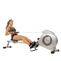 Sunny Health & Fitness SF-RW5612 Dual Function Rowing Machine Rower - Silver