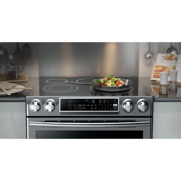 30-Inch Black Stainless Steel Electric Range