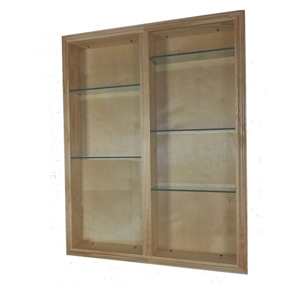 24 inch wide cabinet deals with glass doors