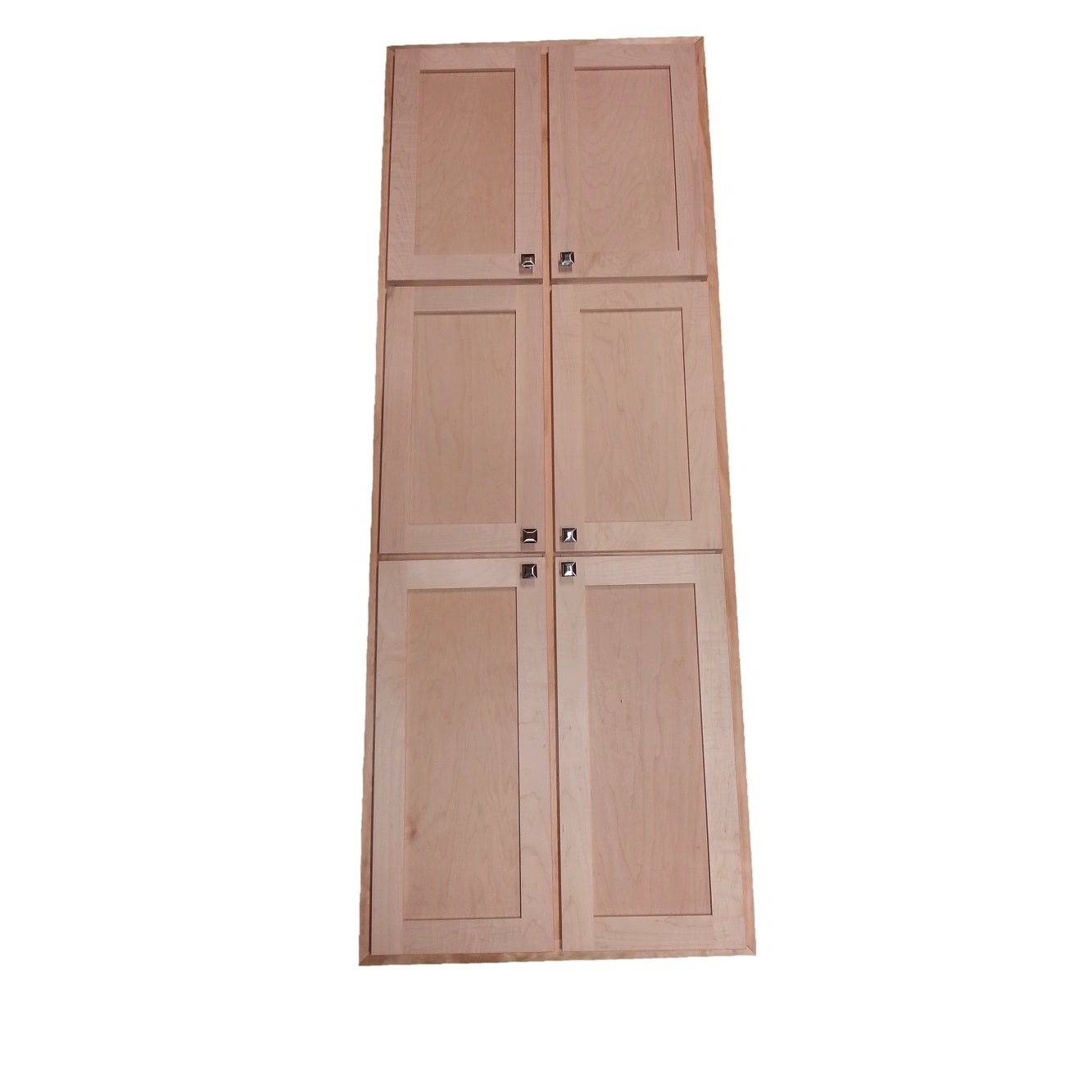 Shop Wg Wood Products Unfinished Wood 42 Inch Recessed Double Door