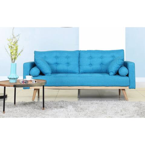 Blue Sofas Couches Online At Our Best Living Room Tufted Linen Mid Century Modern Sofa