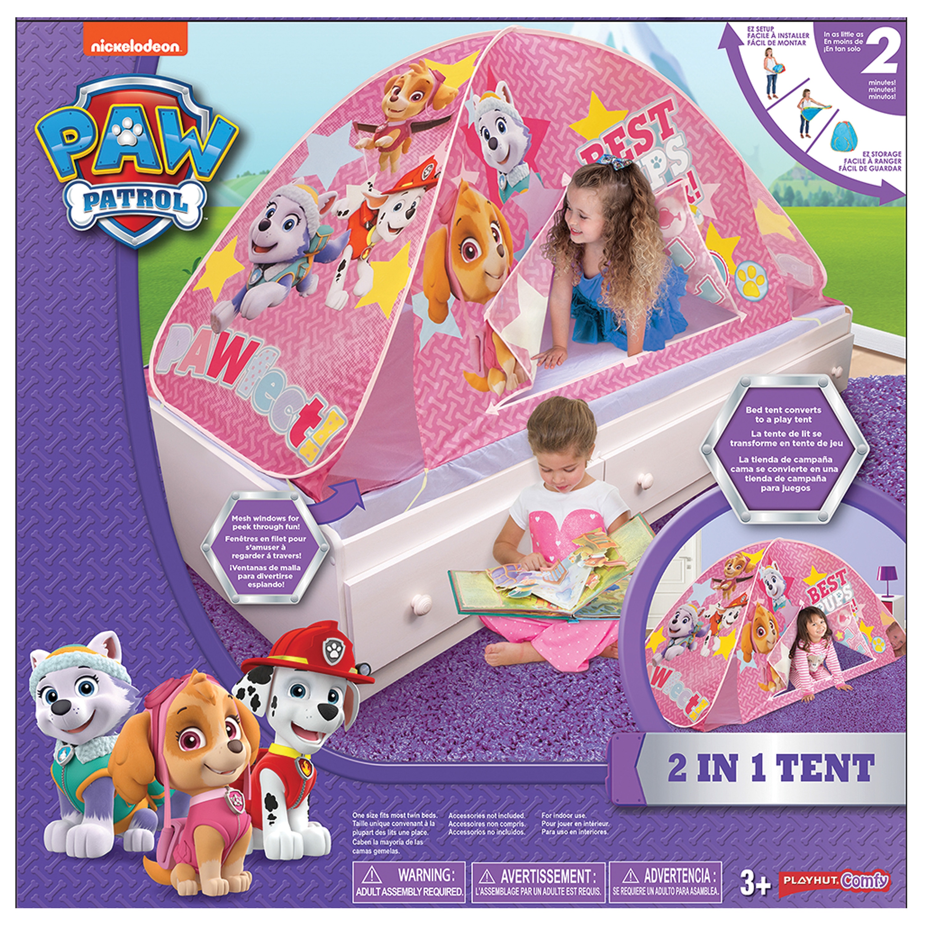 Paw patrol playhut tent sales and tunnel