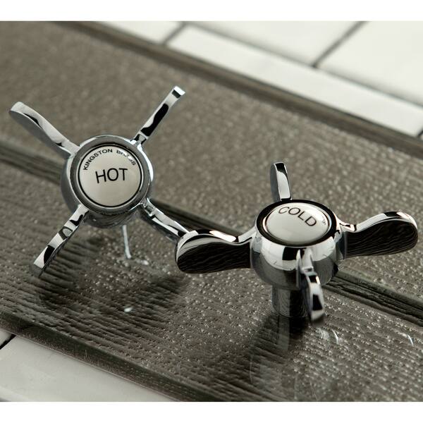 Shop Victorian Cross Handle Bridge Kitchen Faucet With Side