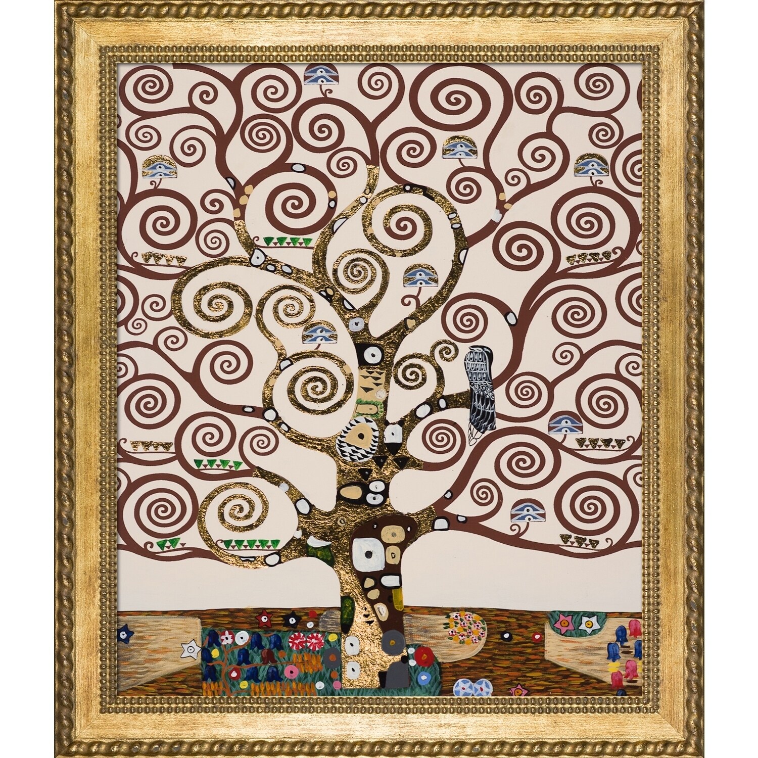 La Pastiche Gustav Klimt 'Tree Of Life (Luxury Line)' Hand Painted ...