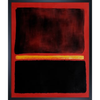 Mark Rothko 'Untitled,1956' Hand Painted Framed Oil Reproduction on ...