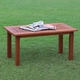 Havenside Home Surfside Teak Hardwood Outdoor Coffee Table - Thumbnail 2