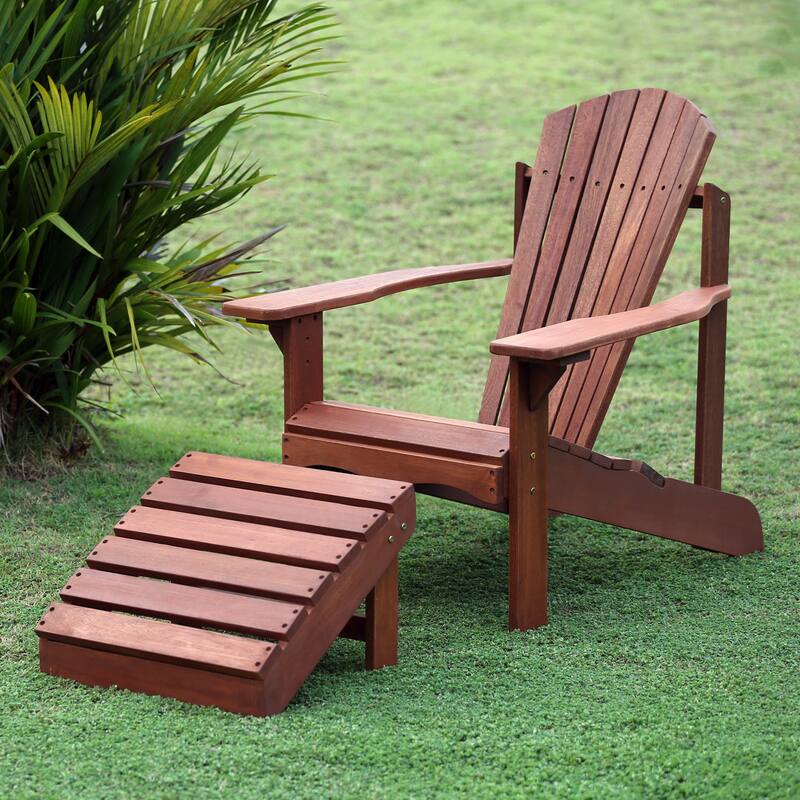 Ormond Hardwood Adirondack Footstool by Havenside Home